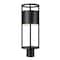 Z-Lite Luca Outdoor Post Mount Fixture, 1-Light, 7.25 In.W x 21.75 In.H, Black/Etched 517PHM-BK-LED - alternate 4